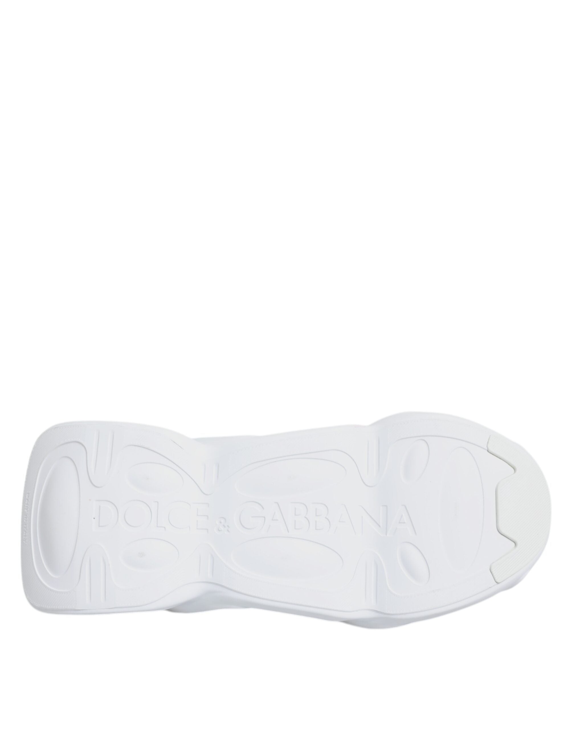 Chaussures sneakers basses blanches Dolce & Gabbana Slip On Wave, design moderne et élégante pour homme.