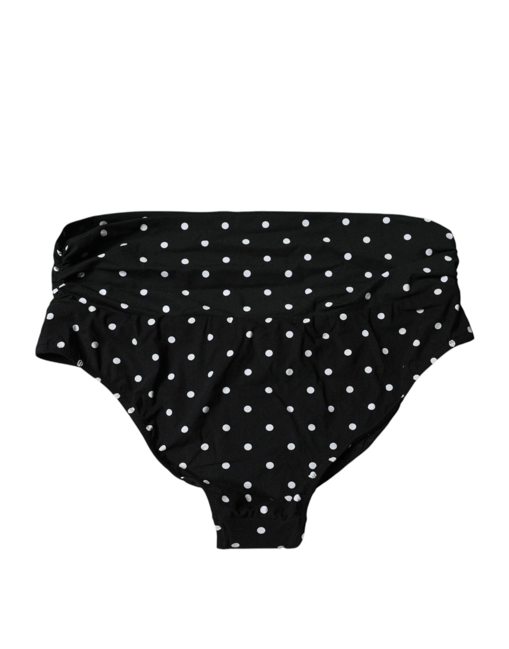 Bas de maillot de bain noir à pois Dolce & Gabbana, costume de bain bikini élégant avec motifs à pois.