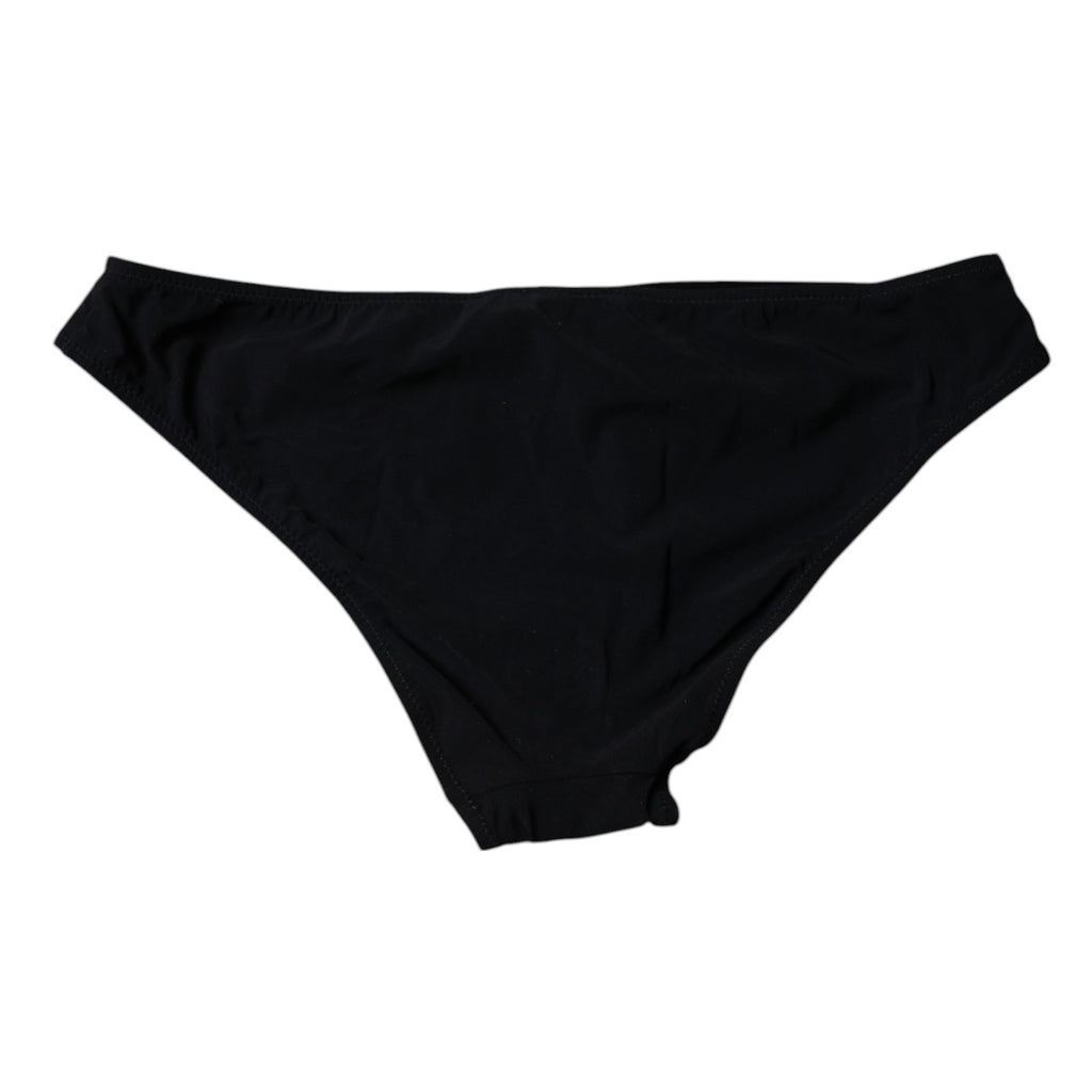 Culotte noire en nylon extensible à taille moyenne de Dolce & Gabbana, sous-vêtements élégants et confortables.