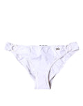 Bas de maillot de bain en nylon blanc Dolce & Gabbana, vêtement de plage élégant et confortable, parfait pour la baignade estivale.
