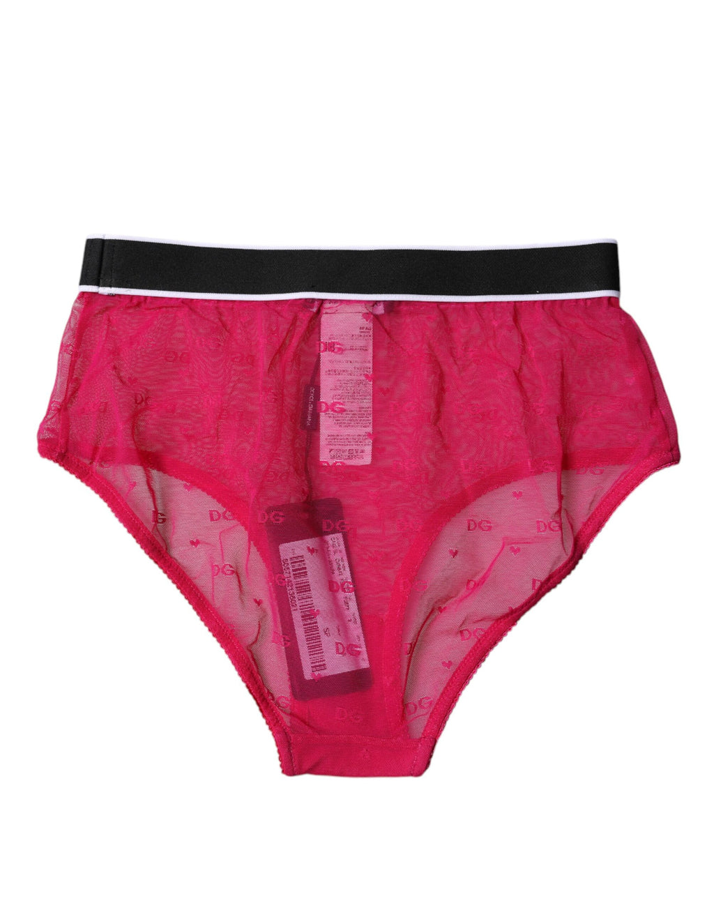 Culotte Dolce & Gabbana en tulle fuchsia en nylon, taille moyenne, sous-vêtements élégants et confortables.