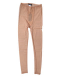 Lingerie Dolce & Gabbana en dentelle beige nude avec logo, pantalon sous-vêtements élégants et confortables.