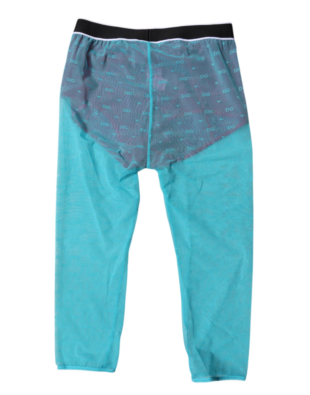 Sous-vêtements cropés Dolce & Gabbana Blue Fuchsia Logo Lingerie, coton avec logo coloré et détails élégants.