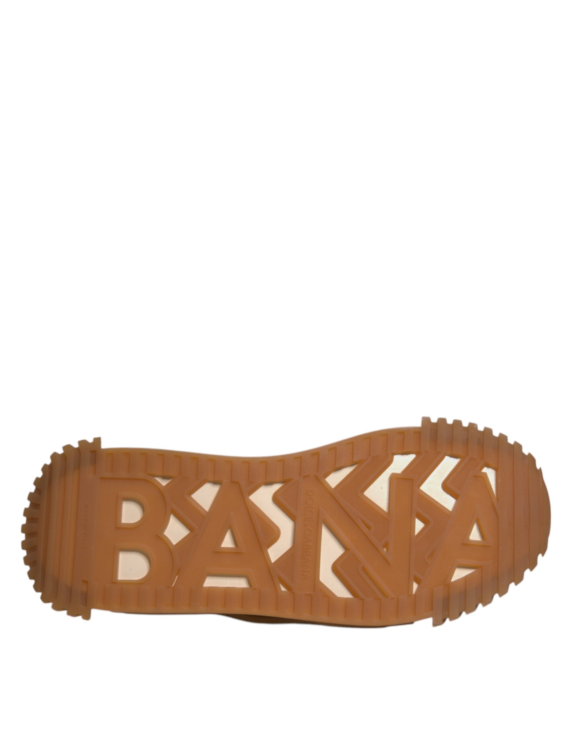 Chaussures sneakers basses Dolce & Gabbana multicolores en dentelle à lacets, style décontracté et tendance.