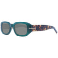 Lunettes de soleil bicolores en acétate Hugo Boss, style élégant avec monture en écaille et verres teintés.