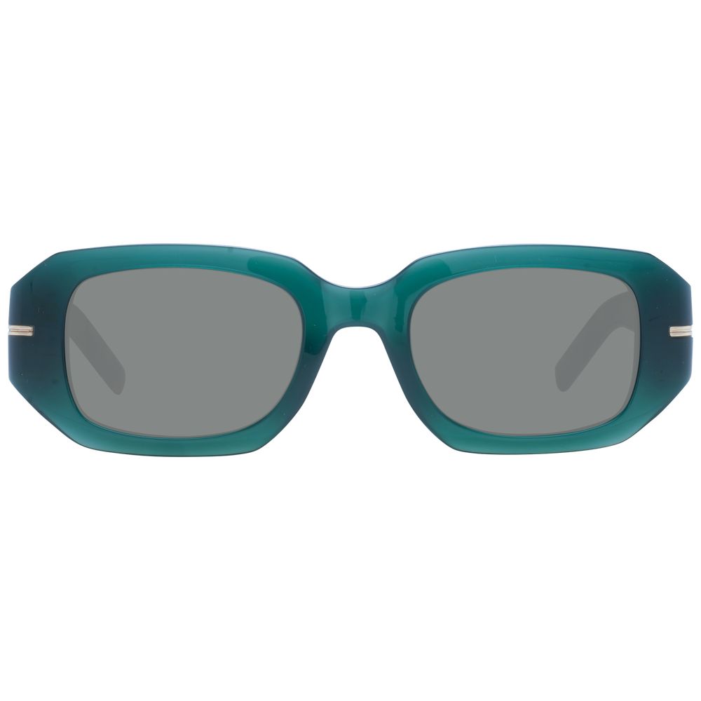 Lunettes de soleil bicolores en acétate Hugo Boss Eco, monture élégante avec lentilles foncées.