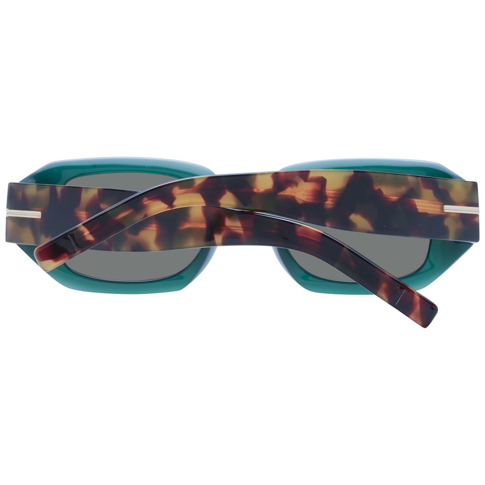 Lunettes de soleil bicolores en acétate Eco de Hugo Boss avec monture élégante et branches contrastantes.