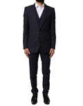 Dolce & Gabbana Dark Gray Fantasy MARTINI 3 Piece Formal Suit