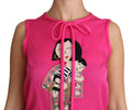 Dolce & Gabbana Pink Family Seidentanktop Mama Bluse Top Shirt