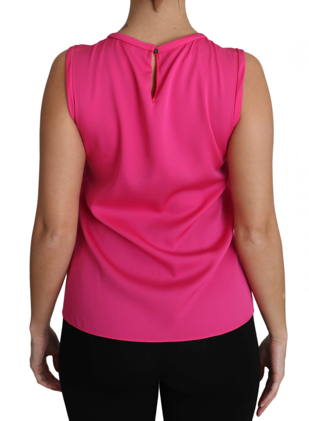 Dolce & Gabbana Pink Family Seidentanktop Mama Bluse Top Shirt