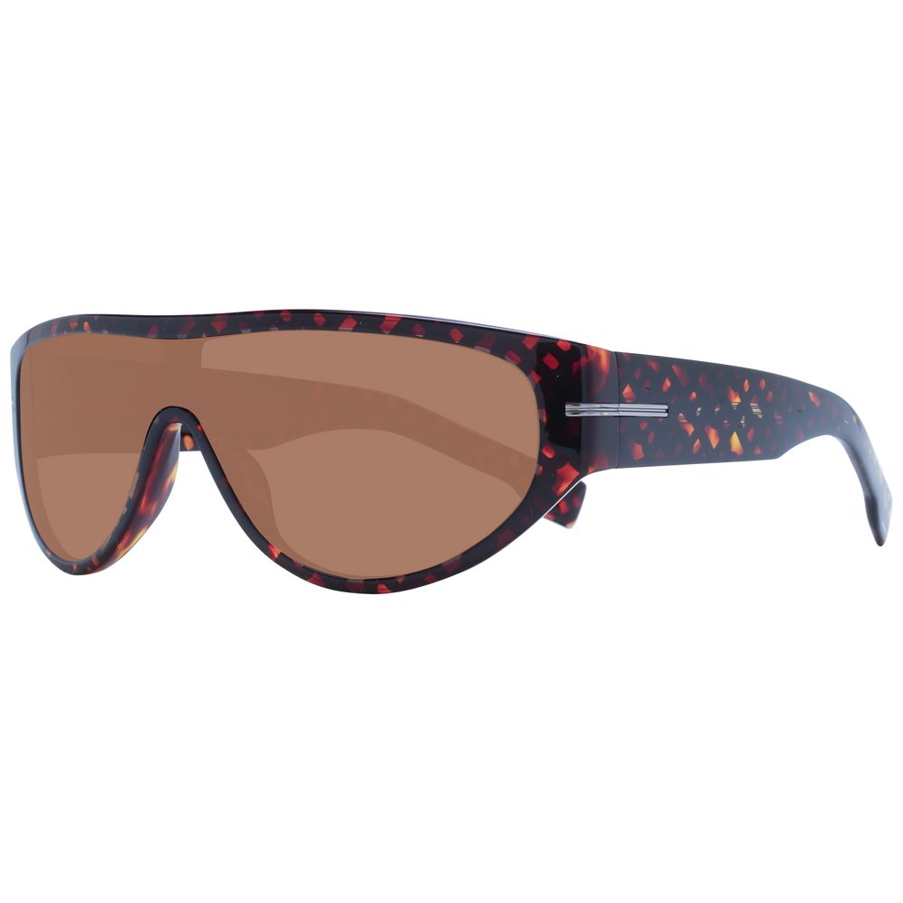 Lunettes de soleil écologiques en acétate marron de Hugo Boss avec monture élégante et design moderne.
