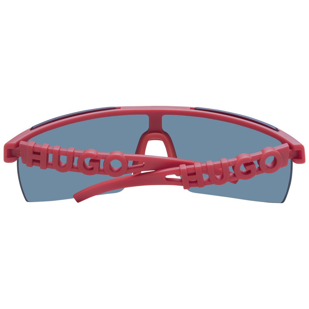 Lunettes de soleil multicolores en polyamide de Hugo Boss, monture élégante et moderne, vue de face.