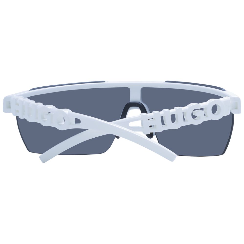 Lunettes de soleil blanches Hugo Boss en polyamide, avec monture élégante et verres protecteurs.