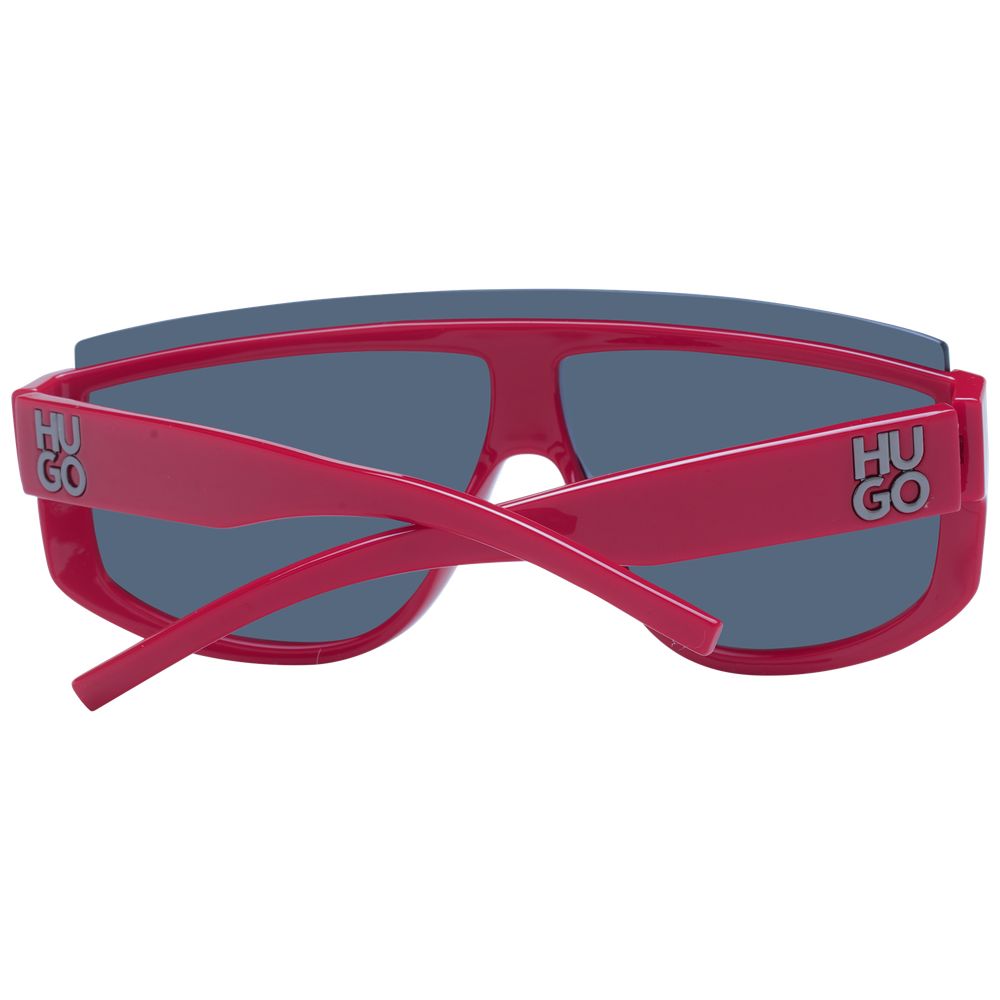Lunettes de soleil multicolores en polyamide de Hugo Boss, monture élégante et moderne, vue de face.