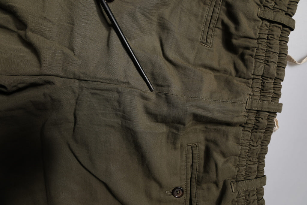 Pantalons cargo en coton stretch marron Dolce & Gabbana, style décontracté avec poches latérales et coupe ajustée.
