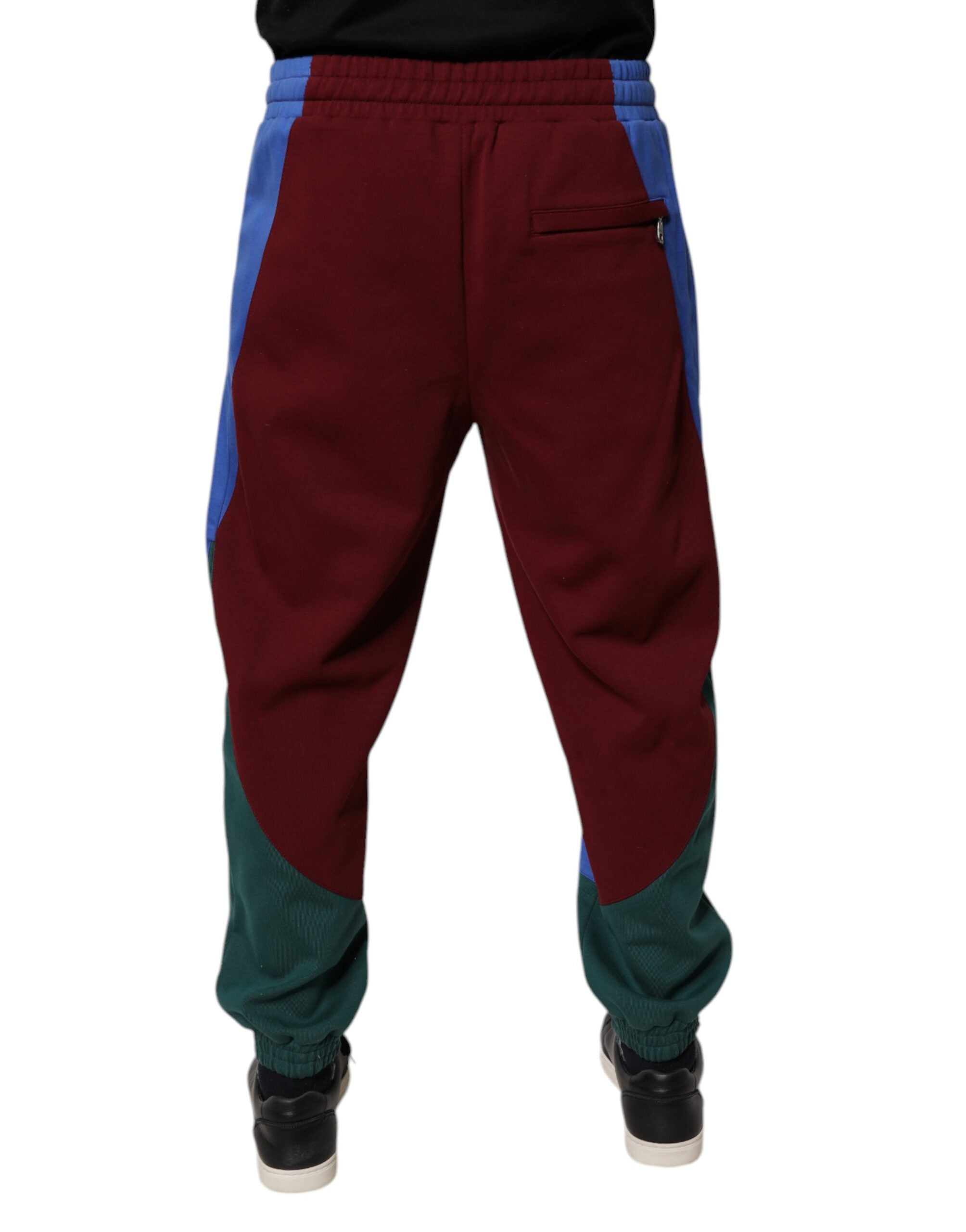 Pantalon jogger multicolore en coton pour homme de Dolce & Gabbana, style décontracté et tendance.