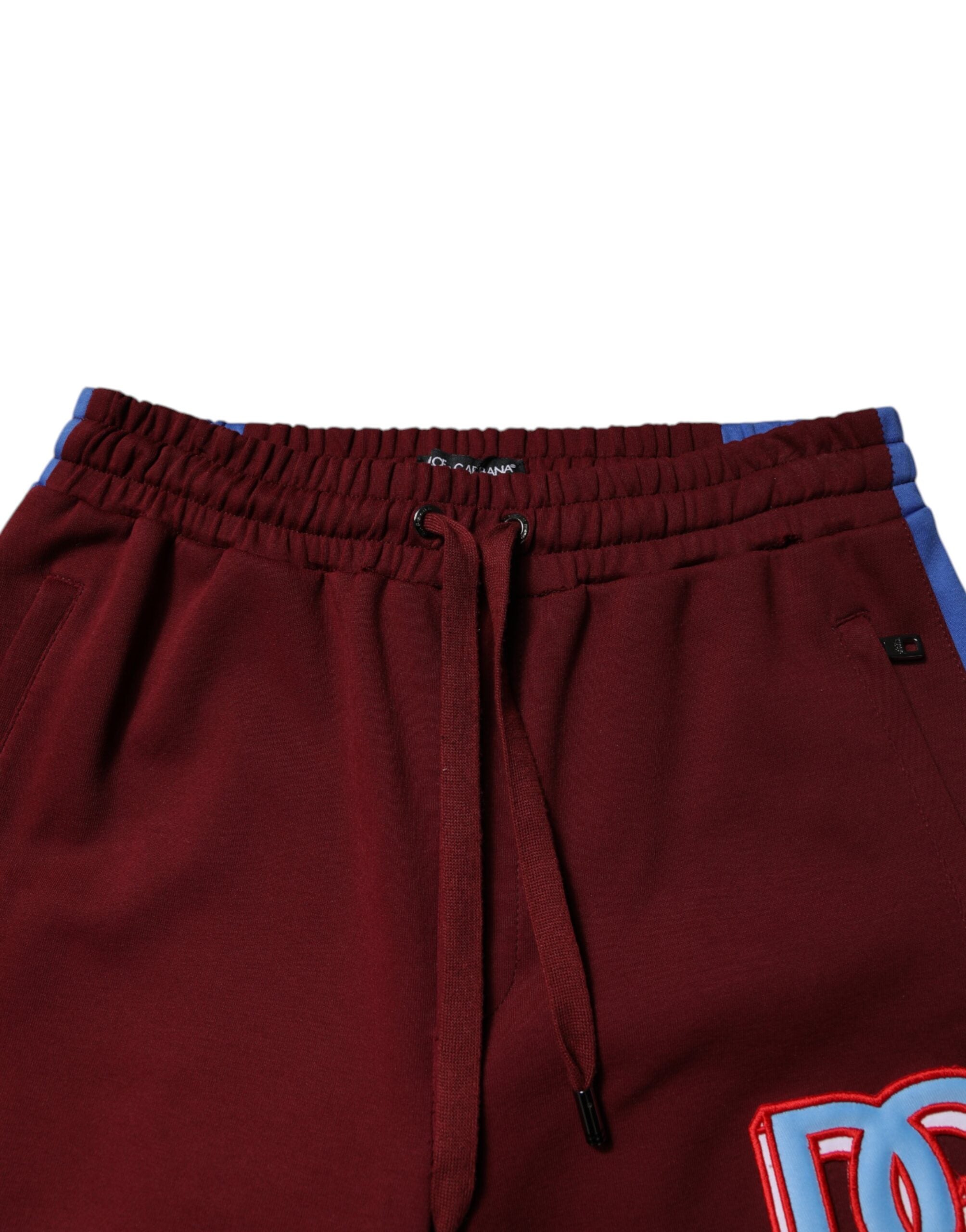 Pantalons joggers pour homme Dolce & Gabbana en coton multicolore, style décontracté avec motif coloré.