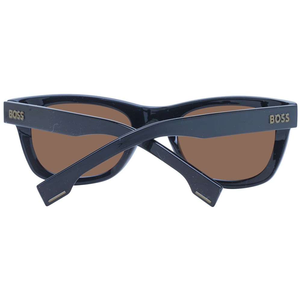 Lunettes de soleil noires Hugo Boss Eco Cellulose Propionate avec monture élégante et design moderne.
