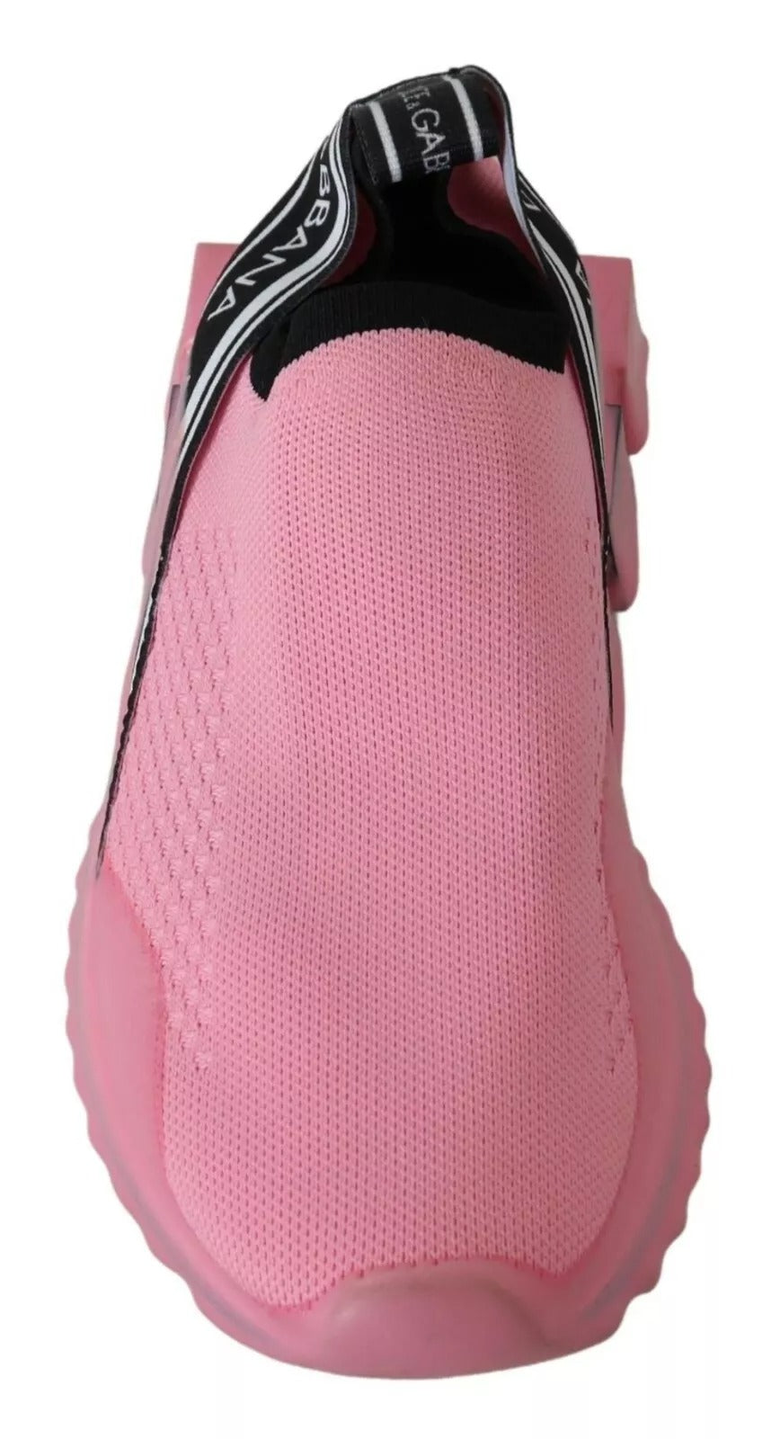 Chaussures décontractées Dolce & Gabbana Sorrento roses, baskets basses slip-on roses roses pour femmes.