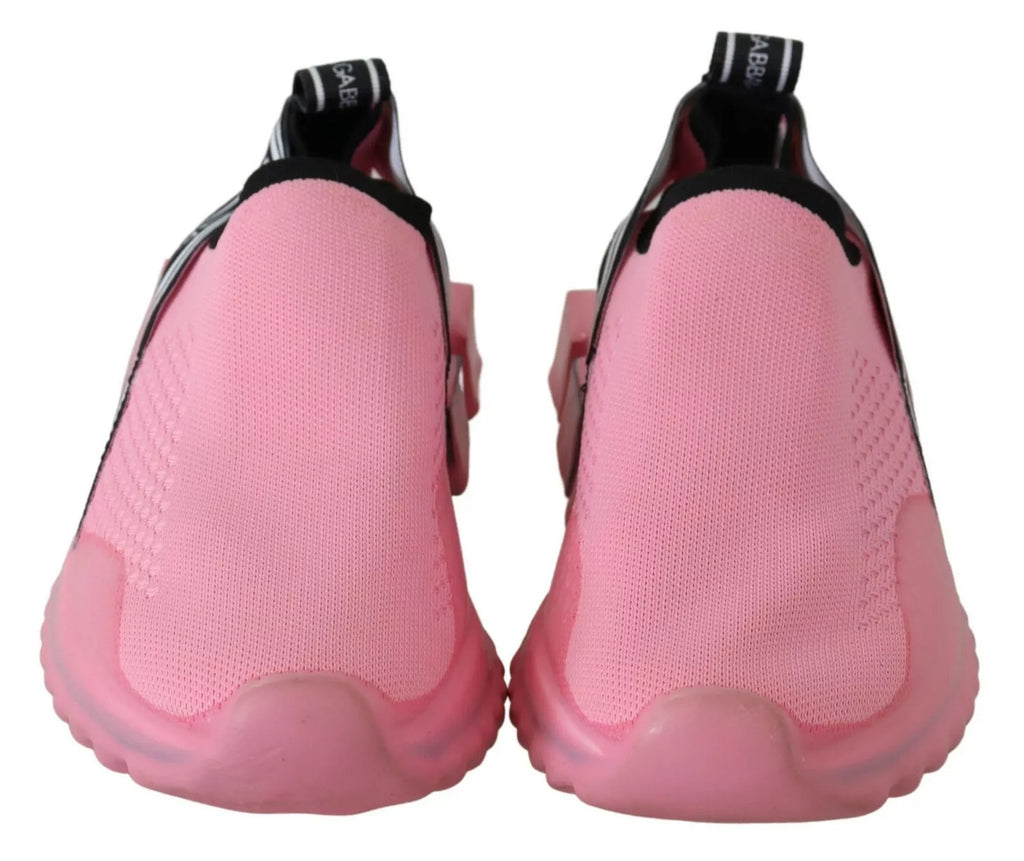 Chaussures de sport Dolce & Gabbana Sorrento roses roses basses slip-on chaussures décontractées en rose pâle