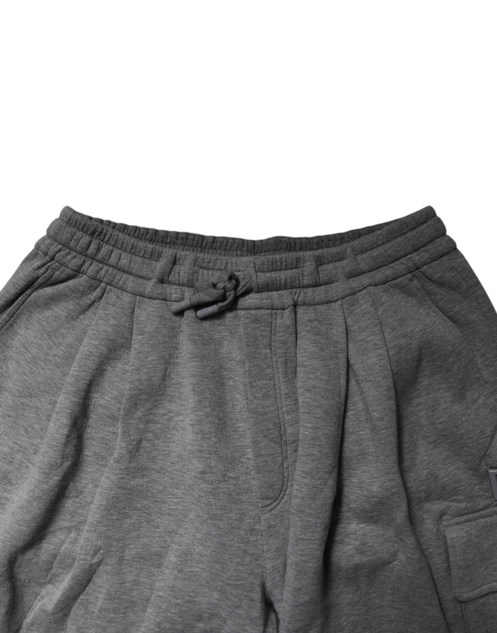 Shorts bermuda cargo en coton gris de Dolce & Gabbana, style décontracté et confortable pour l'été.