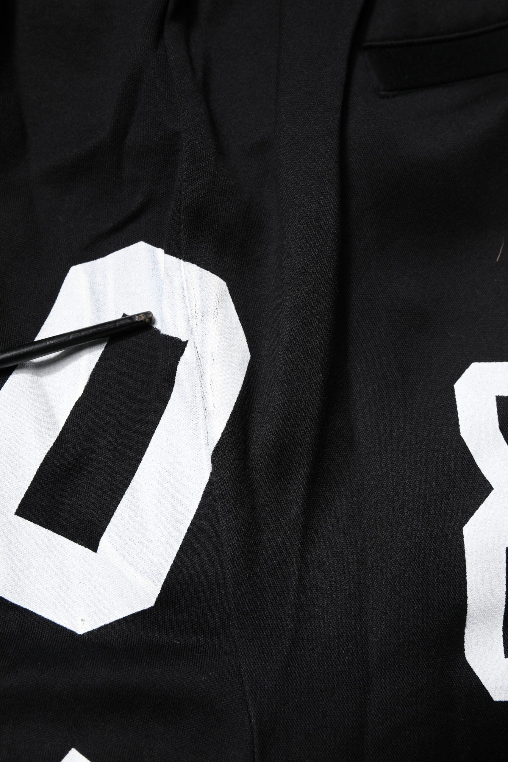 Shorts bermuda en coton noir avec logo Dolce & Gabbana, sweatshorts décontractés pour homme.