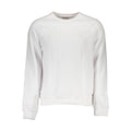 Sweat-shirt blanc en coton pour homme de Guess Jeans, vue de face avec logo visible sur la poitrine.