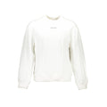 Sweatshirt homme Calvin Klein en coton blanc, style décontracté, col rond, logo discret sur la poitrine.