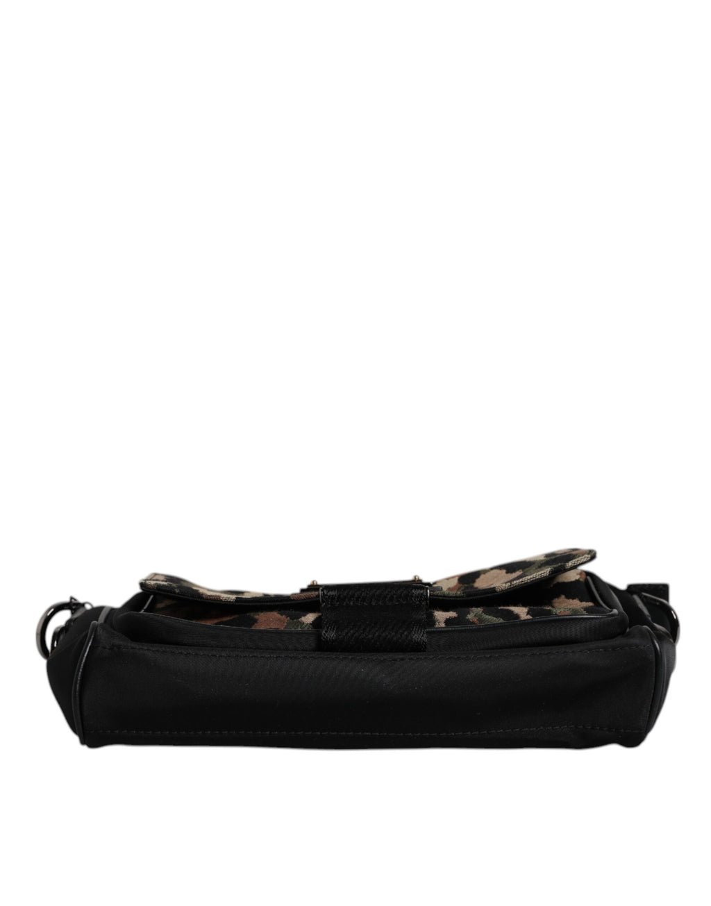Sac bandoulière Dolce & Gabbana à motif léopard multicolore en jacquard, style élégant et coloré.