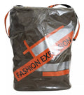 Sac tote oversize en plastique vert Dolce & Gabbana Fashion Expression, design tendance et logo visible.