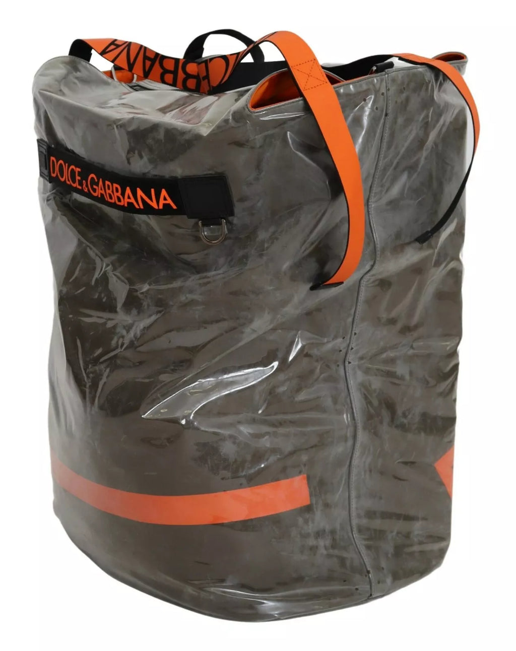 Grand sac cabas en plastique vert Dolce & Gabbana Fashion Expression, style oversize et design tendance.