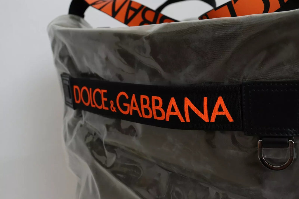 Sac cabas oversize en plastique vert Dolce & Gabbana Fashion Expression, design audacieux et moderne, idéal pour un style tendance