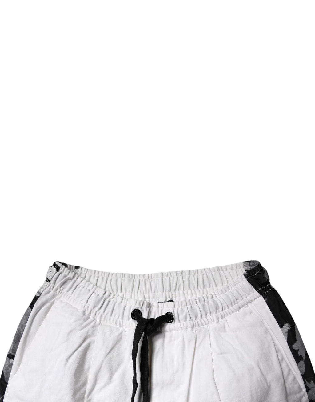 Pantalon de jogging cargo en coton blanc de Dolce & Gabbana, style décontracté avec poches latérales et taille élastique.