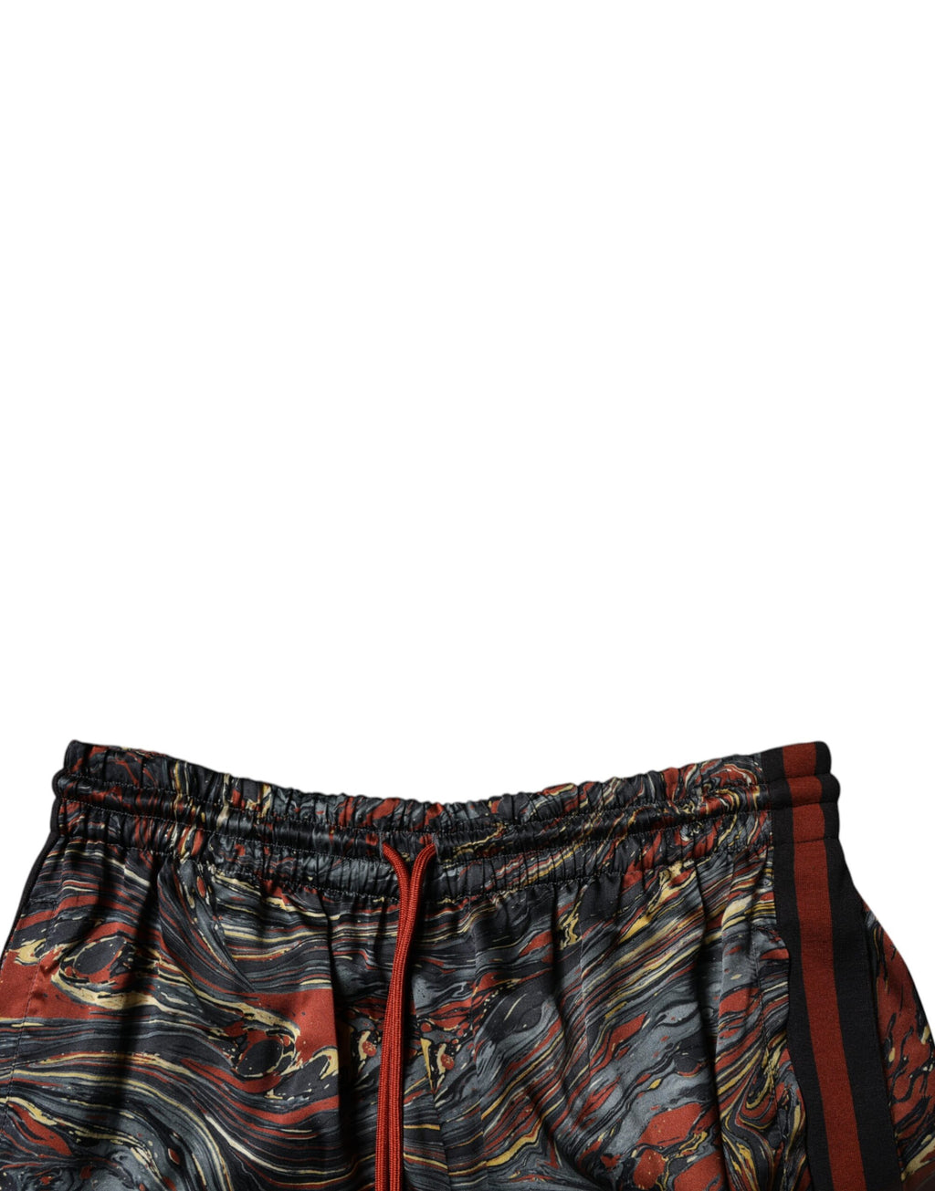 Shorts bermuda multicolores en marbre Dolce & Gabbana avec motif élégant, en tissu léger et confortable.
