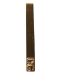 Dolce & Gabbana Gold Tone Brass Logo Branded Tie Clip Bar