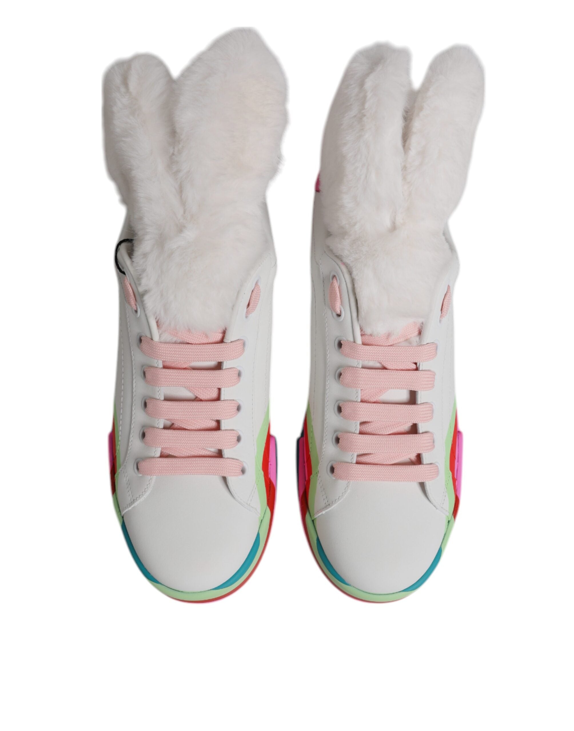 Chaussures de sport basses multicolores Dolce & Gabbana, sneakers tendance en toile avec design coloré et style moderne.