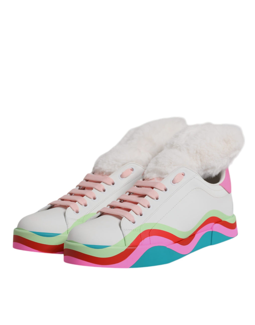 Chaussures de sport Dolce & Gabbana Multicolores, baskets basses pour homme, design coloré et moderne.