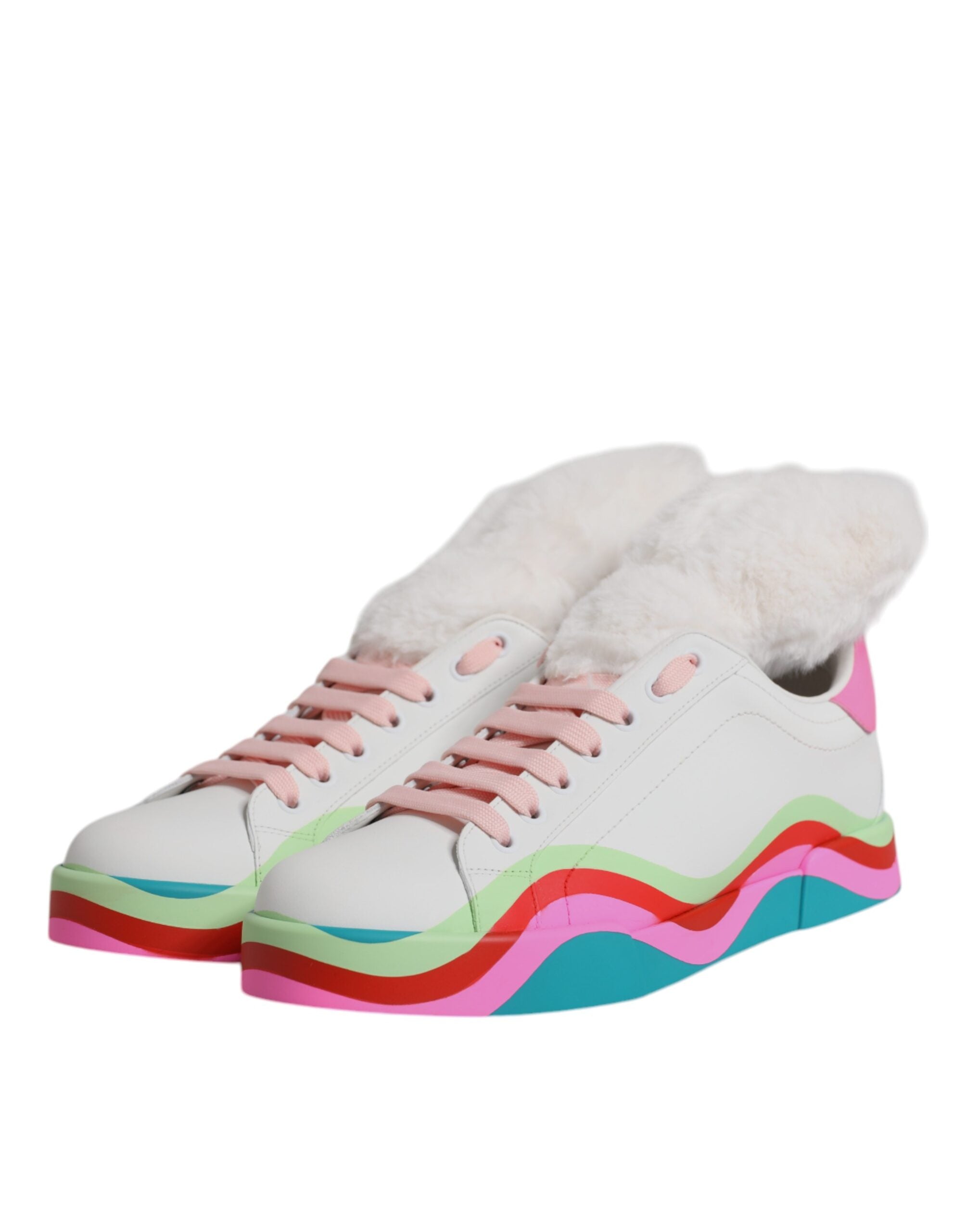 Chaussures de sport Dolce & Gabbana Multicolores, baskets basses pour homme, design coloré et moderne.