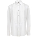Chemise blanche en coton de Dolce & Gabbana, vêtement élégant pour homme, avec col classique et boutons visibles.
