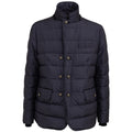 Manteau en polyester bleu de Dolce & Gabbana, élégant et moderne, avec une coupe classique visible sur l'image.