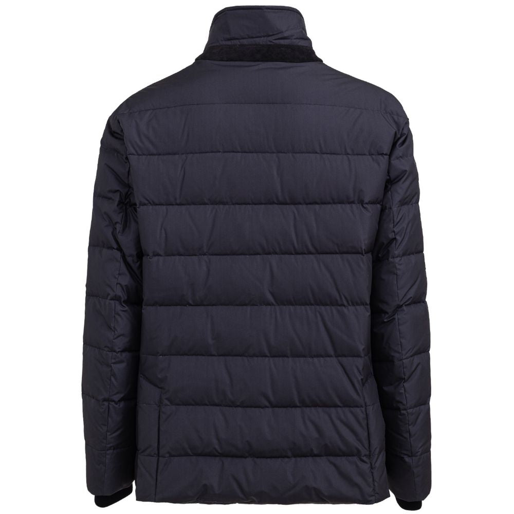 Manteau en polyester bleu de Dolce & Gabbana, style élégant, avec boutons et col classique, pour femme.