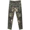 Pantalon décontracté en coton vert de Dolce & Gabbana, style casual avec coupe confortable, pour homme ou femme.