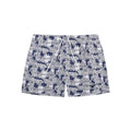 Shorts de bain en polyester blanc Emporio Armani, vue de face, avec logo visible, pour homme.