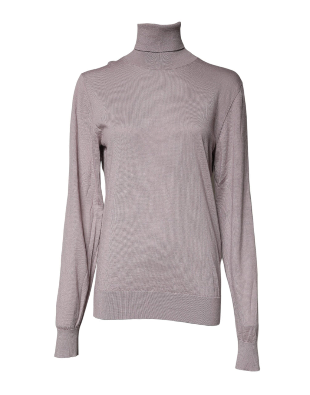 Pull en cachemire marron Dolce & Gabbana à col roulé, douceur et élégance pour un style sophistiqué.