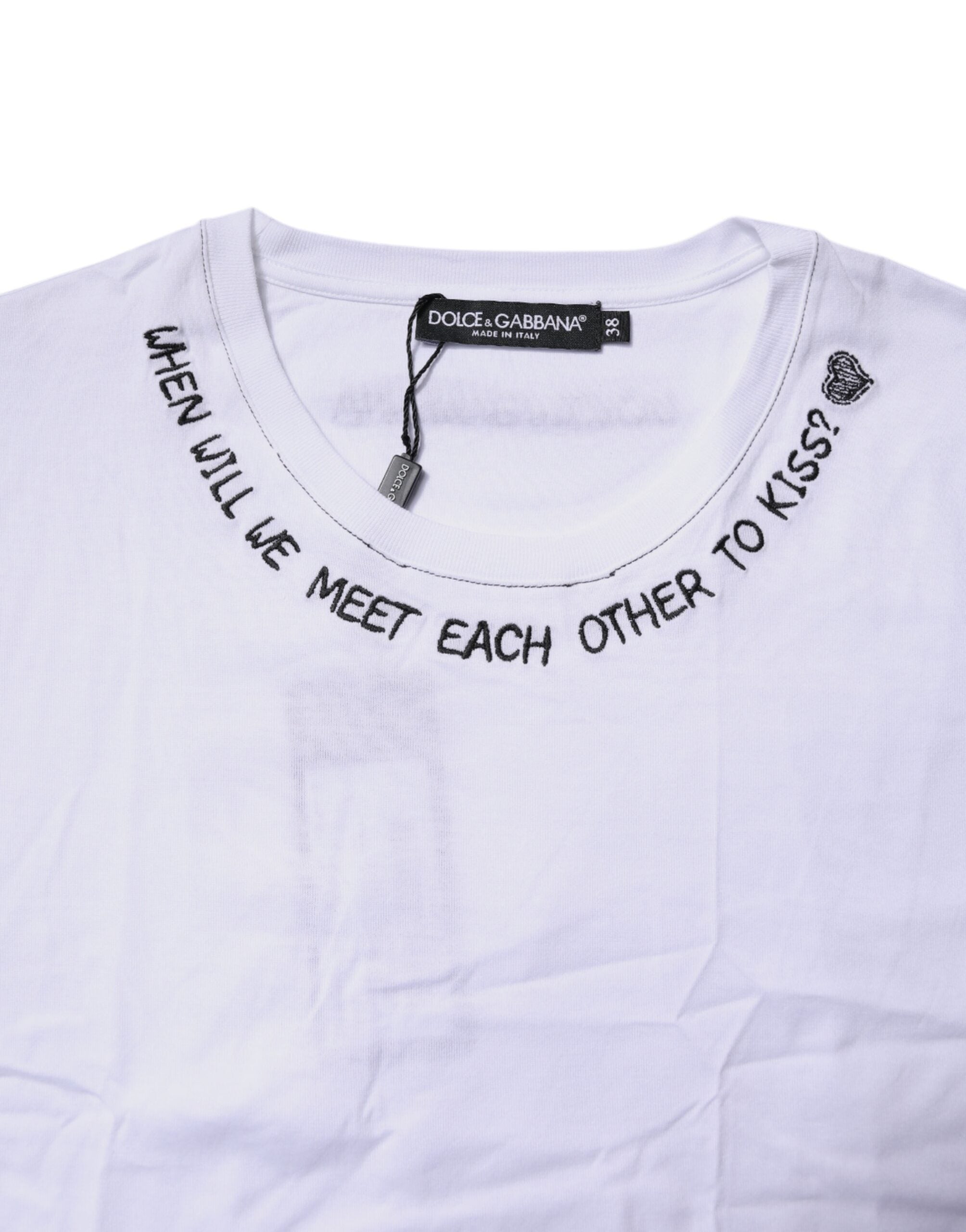 T-shirt sans manches Dolce & Gabbana en coton blanc avec imprimé floral, style décontracté et élégant.