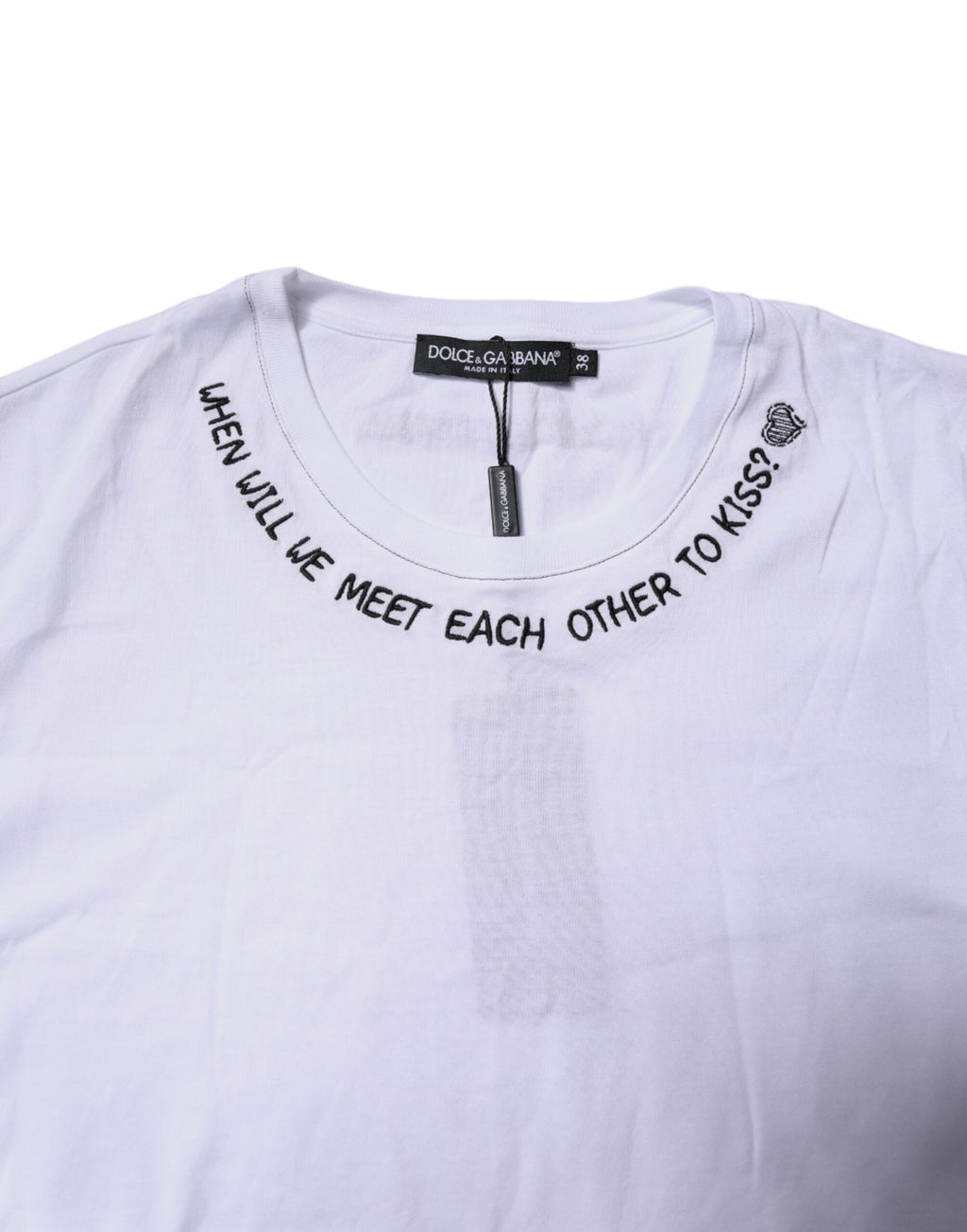 T-shirt sans manches en coton blanc Dolce & Gabbana avec imprimé floral, style décontracté et élégant.