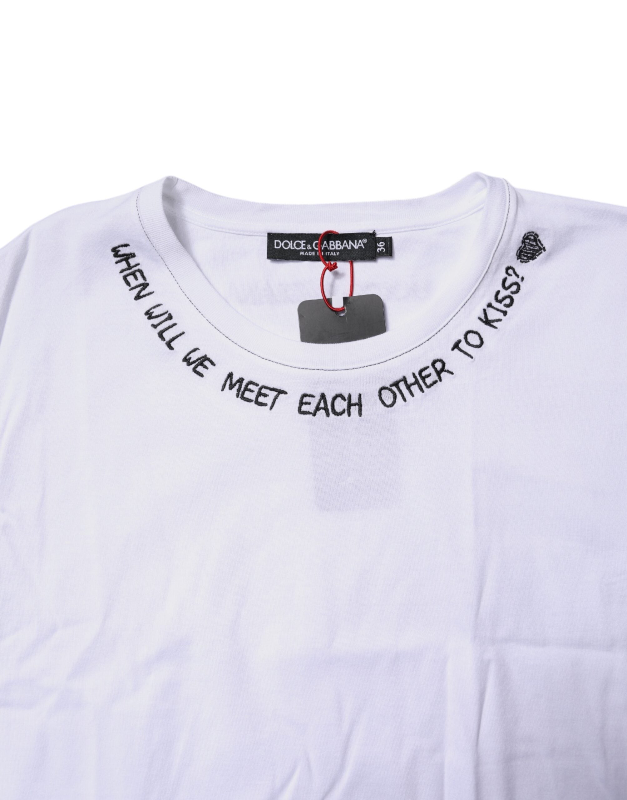 T-shirt sans manches en coton blanc Dolce & Gabbana avec imprimé floral, style décontracté et mode élégante.