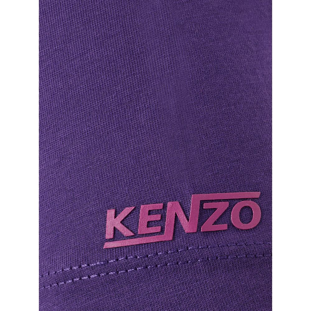 T-shirt en coton multicolore de Kenzo avec logo distinctif, porté sur un mannequin, mode décontractée et élégante.