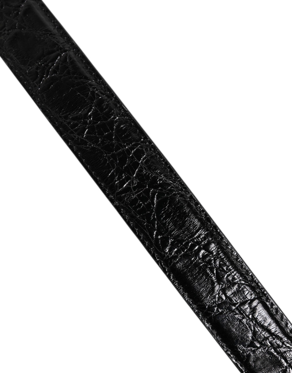 Sangle d'épaule en cuir d'alligator noir de Dolce & Gabbana pour sac à main élégant
