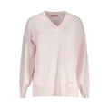 Veste pour femme Guess Jeans en polyester noir, coupe ajustée avec col et fermeture éclair visible.